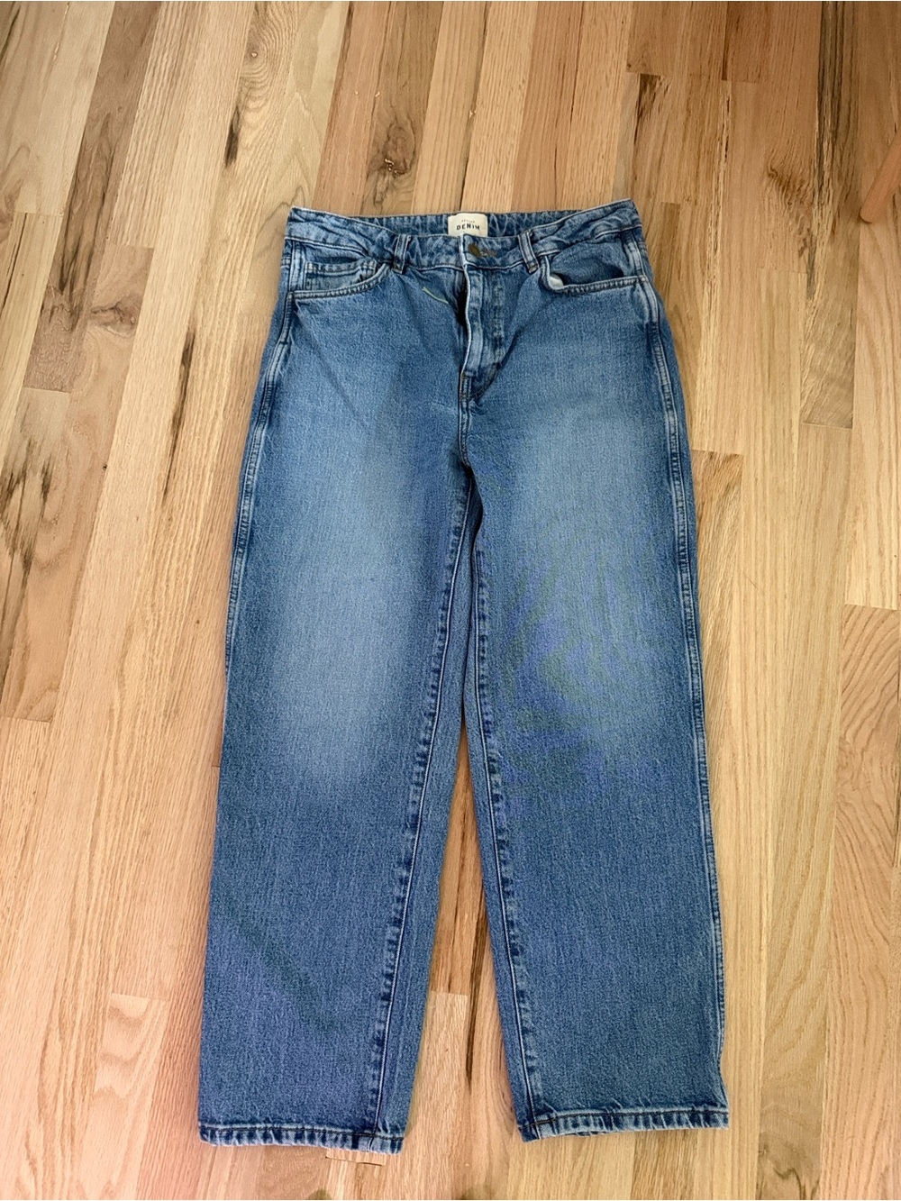 Sezane L'iconique Droit Trousers Denim - Size 8